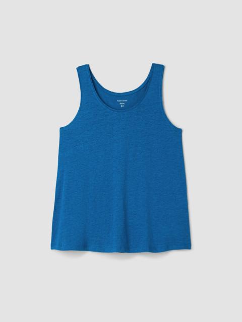Organic Linen Jersey Scoop Neck Tank