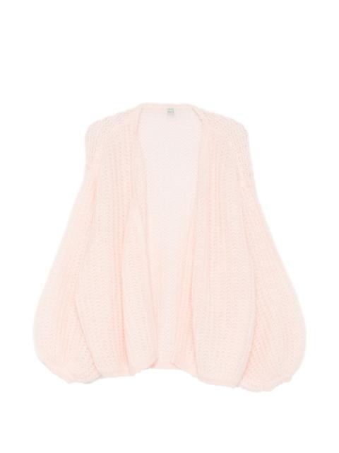 balloon-sleeve cardigan
