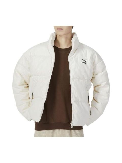 Puma Logo Athletic Jacket 'White' 535581-65