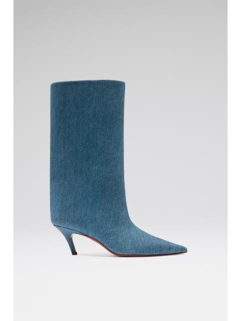 FIONA BOOT 60 SUEDE PRINTED DENIM