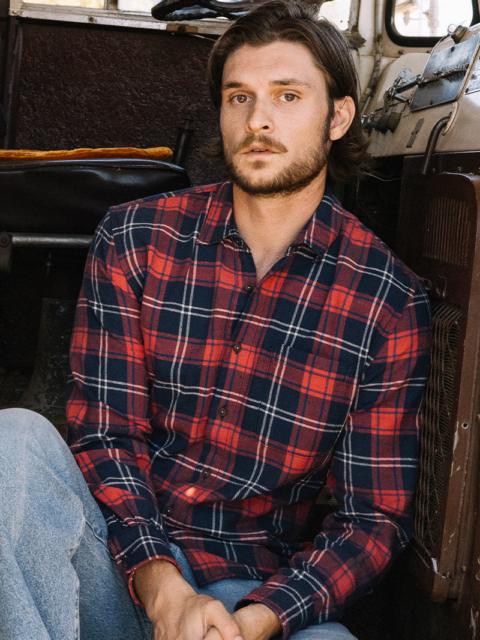 The Ripper Vintage Nep Flannel Plaid - Diner Red