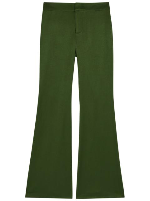 Alice + Olivia Andrew Flared-leg Woven Trousers