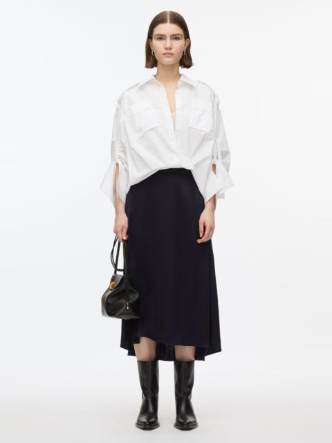 Draped Shirt Combo Slip Dress