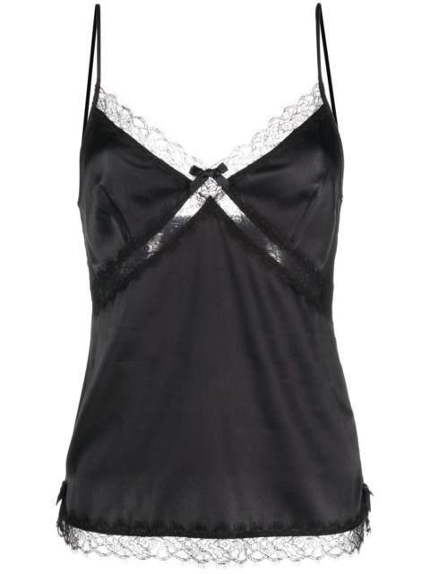 Gisele lace-trim tank top