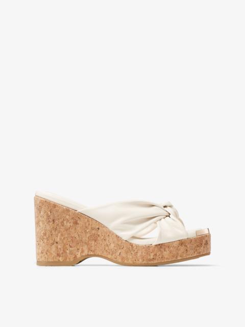 Avenue Wedge 110
Latte Nappa Leather Wedge Mules