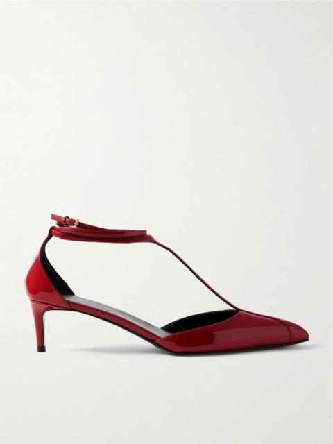 Mia patent-leather pumps Red