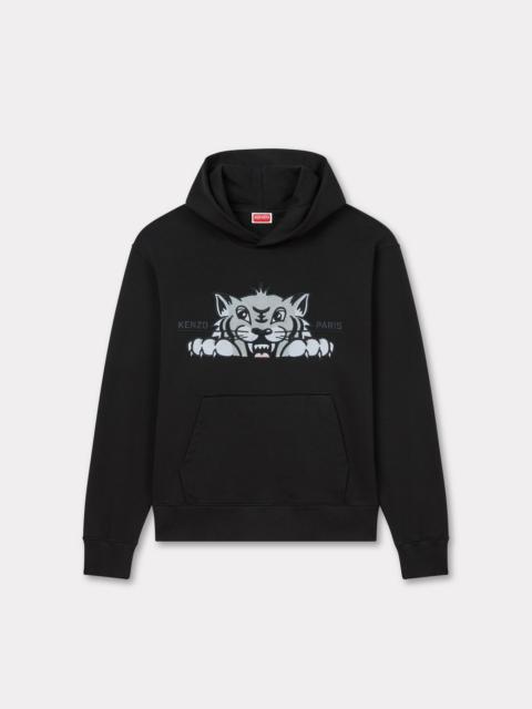 'KENZO Happy Tiger' embroidered hoodie in cotton