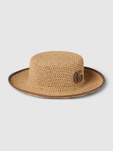 Straw boater hat
