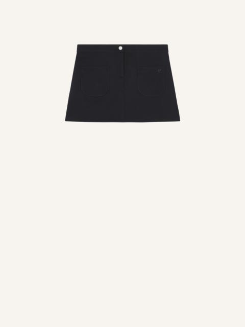 2-POCKET TWILL MINI SKIRT