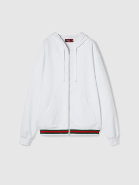 Cotton jersey sweatshirt with Web