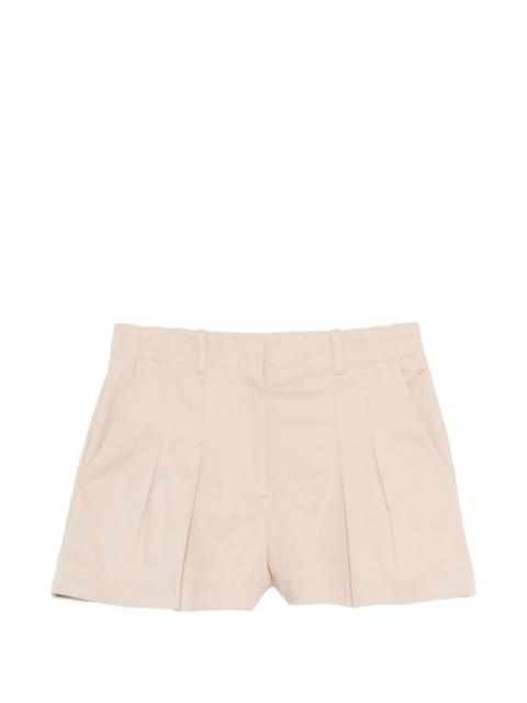 pleated tailored shorts