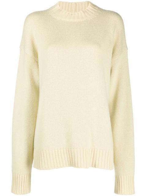 cashmere-cotton crewneck jumper