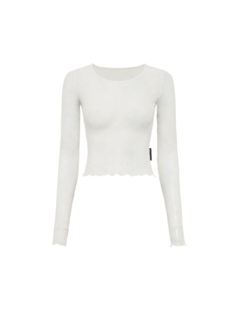 Recycled Mesh Flock Second Skin Cropped Top