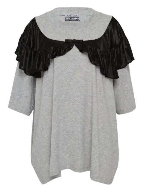 Curtain ruffled T-shirt