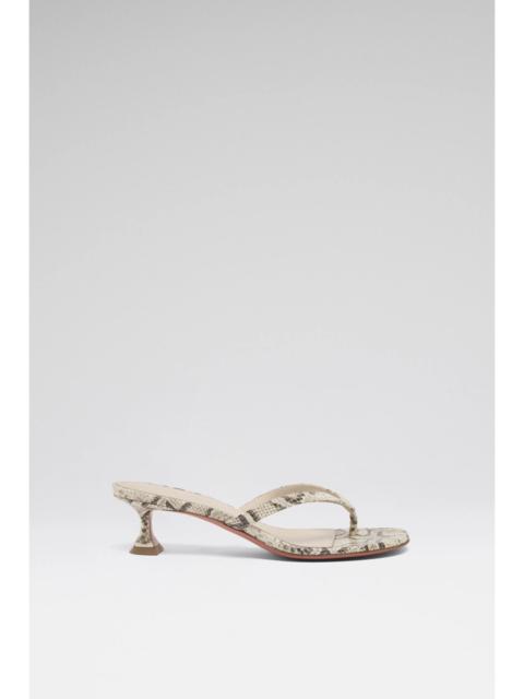 JULIETTE THONG SLIPPER 45 PRINT SNAKE NATURAL