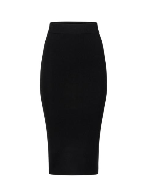 KNIT SKIRT BLACK