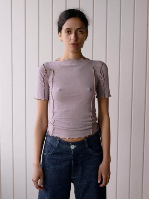 Omato 3/4 Tee Shirt - Fine Organic Cotton Rib