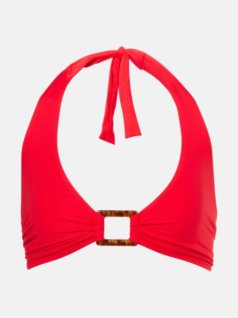 Paris embellished bikini top