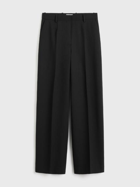 Wide tailored trousers black
