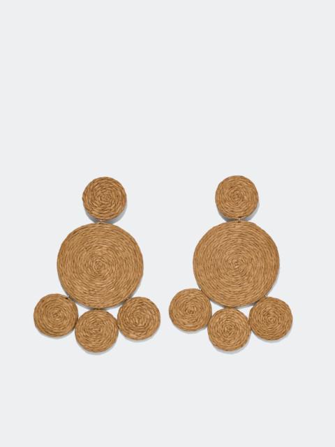 Raffia Deco Earring In Natural