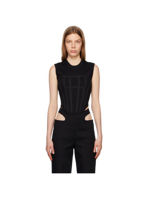 Black Corset Tank Top