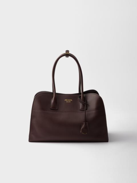Large leather tote bag