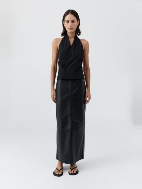 Halter Wrap Top - Black