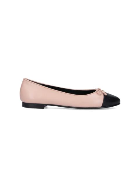 'CAP-TOE BALLET' BOW BALLET FLATS