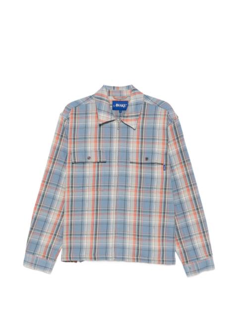 Rivington checked zip shirt