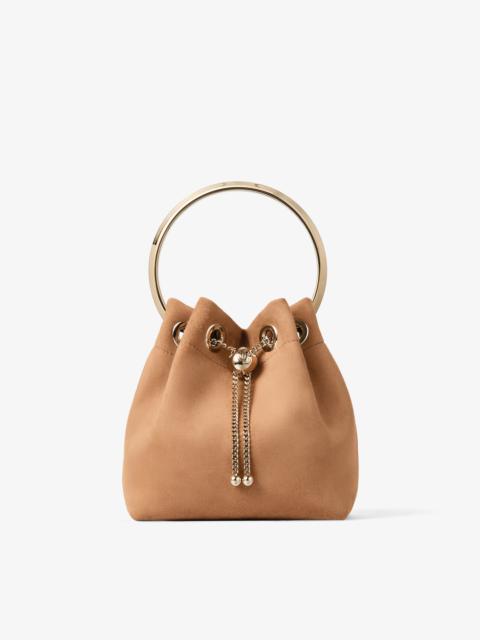 Bon Bon
Toffee Suede Bag With Pearl Closure