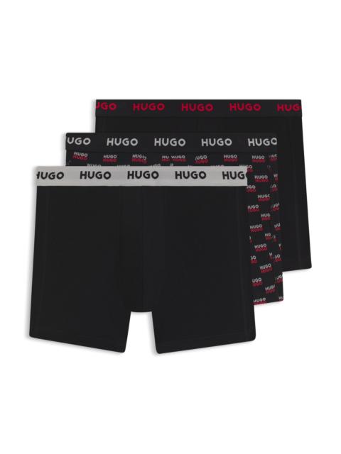 THREE-PACK OF BOXER BRIEFS IN STRETCH COTTON