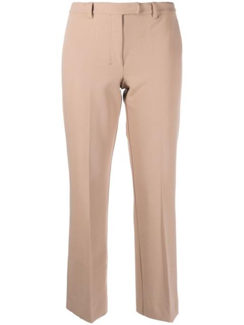 cropped straight-leg trousers