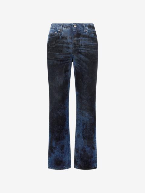 Jeans With Contrasting Discoloration Detailing