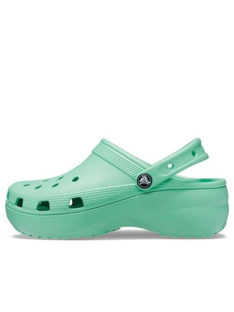(WMNS) Crocs Classic Platform Clog 'Jade Stone' 206750-3UG