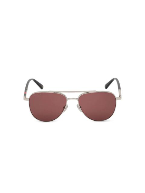 pilot-frame sunglasses