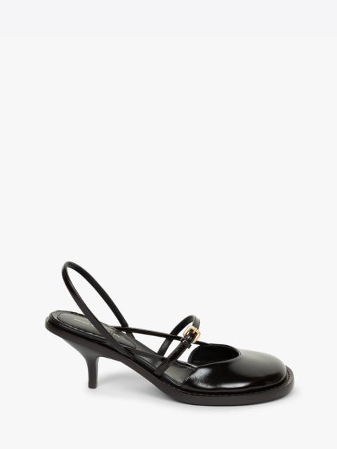 LEATHER SLINGBACK PUMPS