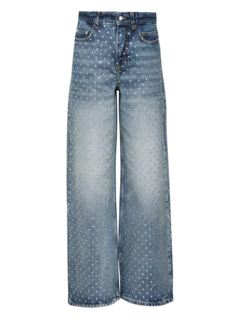 crystal-studs embellished jeans
