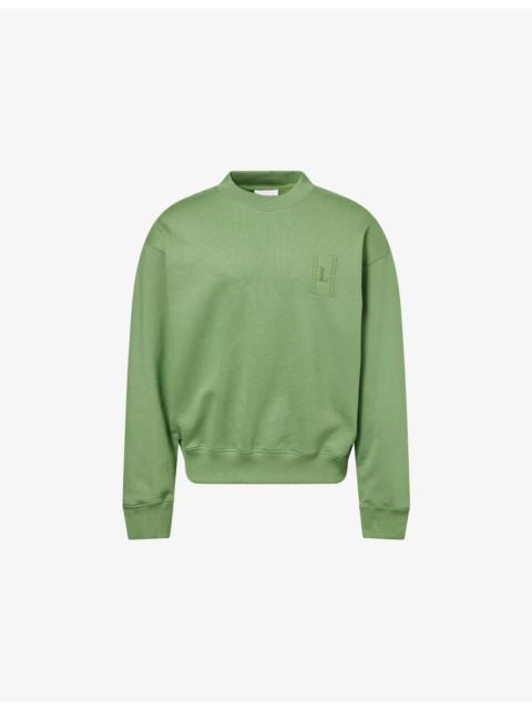 Tennis Court Embroidered-Logo Cotton-Blend Sweatshirt