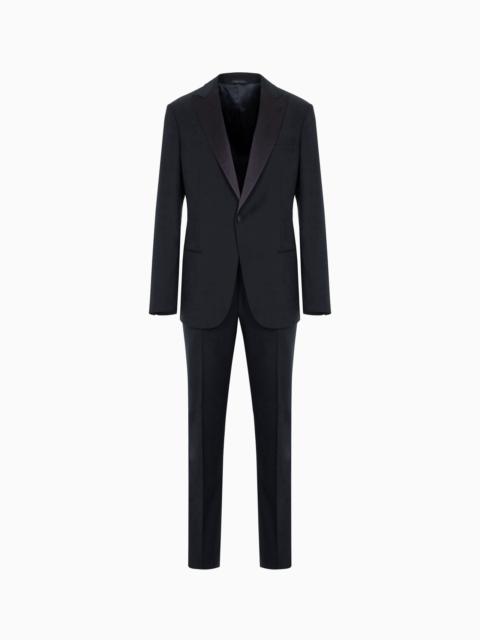Pure wool, half-canvassed, slim-fit tuxedo from the Icon Soho line