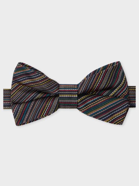 Silk Pre-Tied 'Signature Stripe' Bow Tie