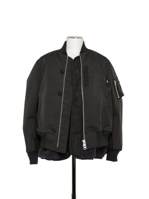 Faux Suede Mix Blouson