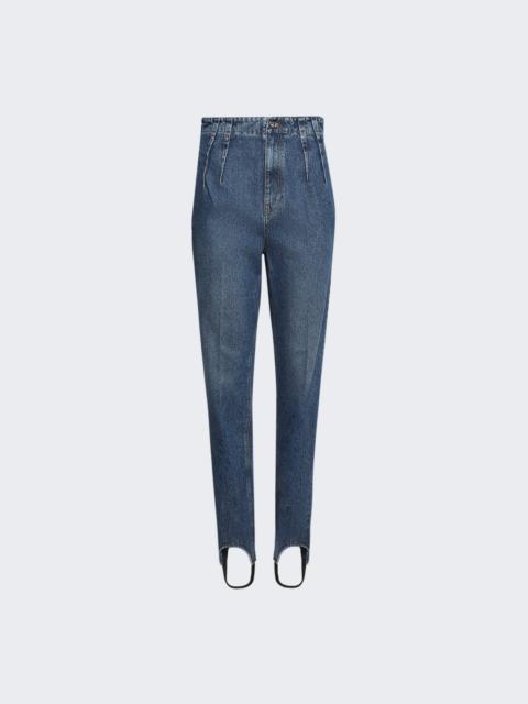 Denim Cigarette Stirrup Jeans Blue Rinse
