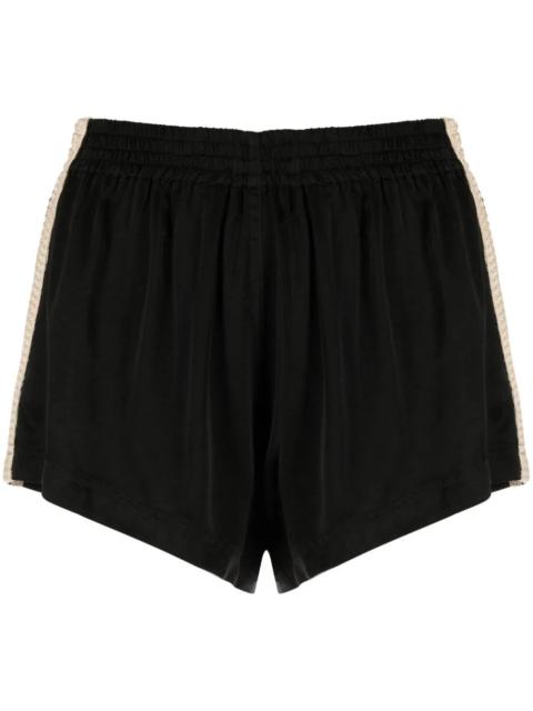 PALM ANGELS WOMEN Sporty Chic Short Shorts Black