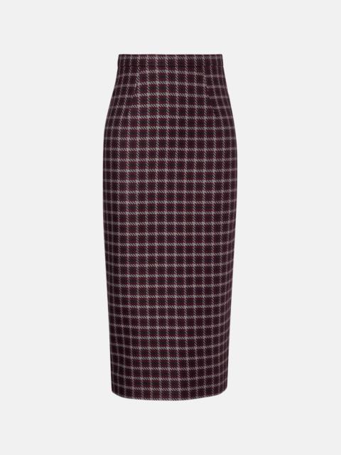 Lorelei houndstooth genzianella pencil skirt