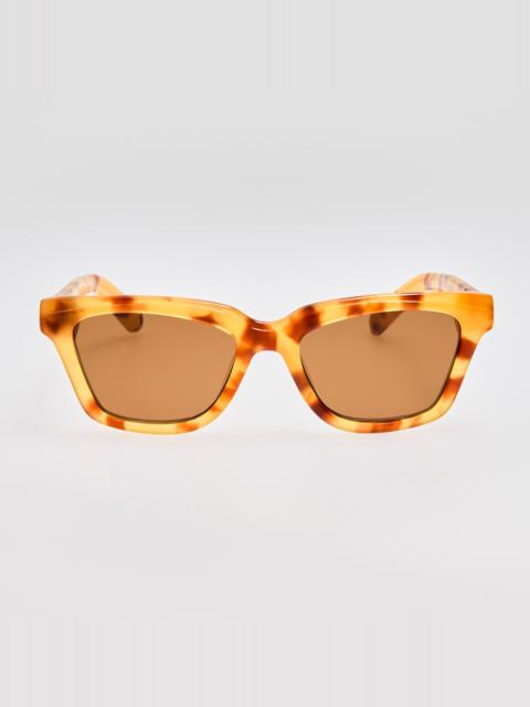 Carre Sunglasses in Beige Tortoiseshell