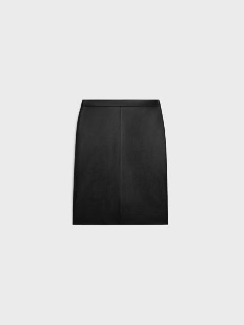 pencil skirt in soft lambskin