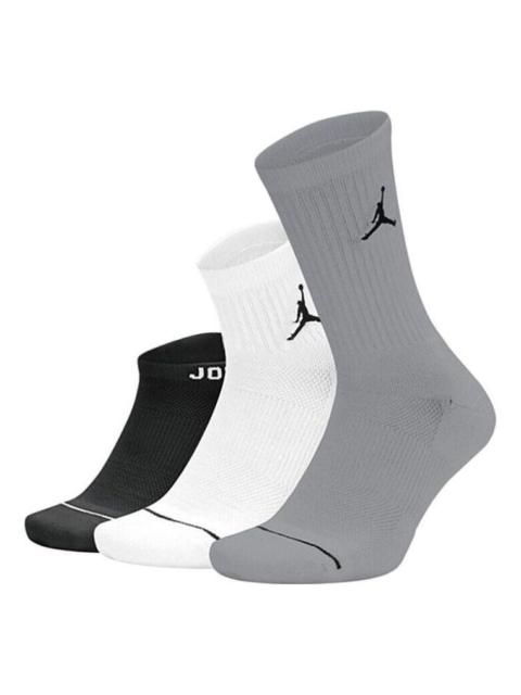 Air Jordan Waterfall Socks 3Pack 'Black White Grey' SX6274-011