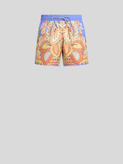 SWIMSUIT WITH PLACED FLORAL PRINT