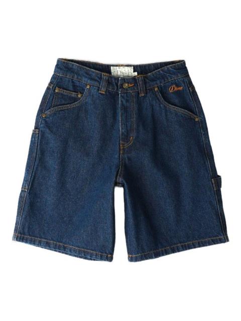 logo-embroidered denim shorts