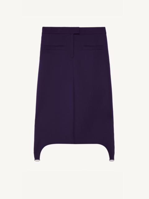 LONG SUSPENDERS TWILL SKIRT